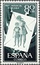 Spain 1956 Pro Hungarian Children 80 CTS Green Edifil 1203